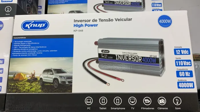 Inversor de potência de 4000w 12v pra 110v