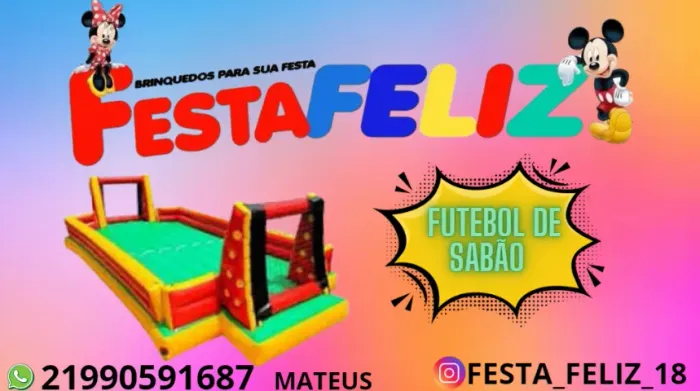 LOCAÇÃO DE FUTEBOL DE SABÃO