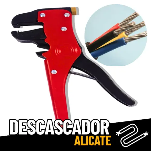 Alicate Prático Cortar Descascar Cabos e Fios _ FE05