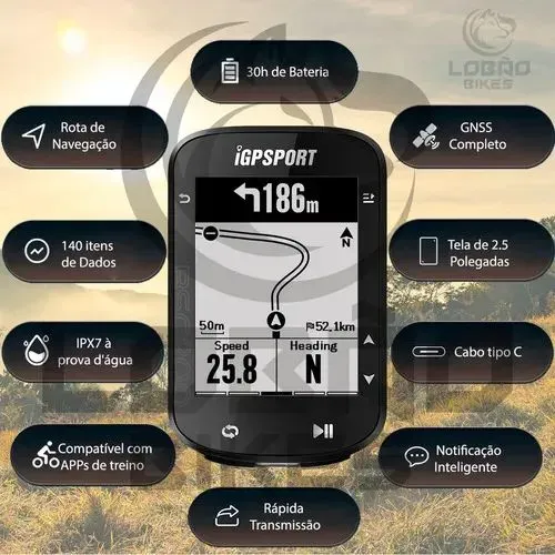GPSigpsport bsc200; novo.Negociamos o preço pv.Ciclo computador de bicicleta bsc200