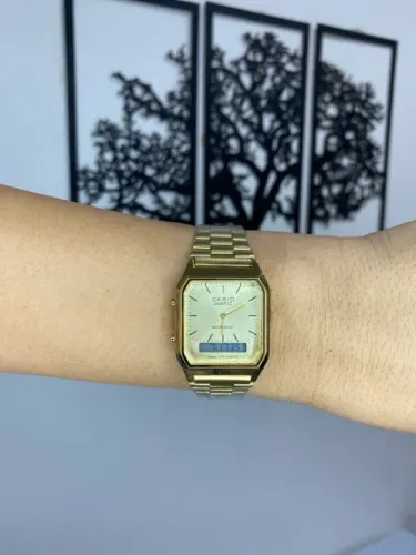Relógio Casio Vintage Dourado