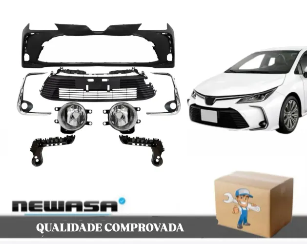 Kit Para-Choque Dianteiro Corolla 20/23 Asa de urubu - Molduras - Grades etc