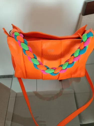 Bolsa Arezzo Laranja com Alça de Corda