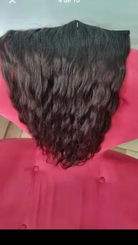 Cabelo Humano Virgem - Ondulado Natural55cm