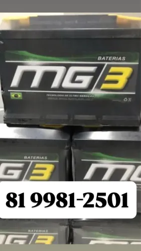 Bateria de carro Mg3 60 ah 309,00 ( PROMOÇÃO ) frete grátis