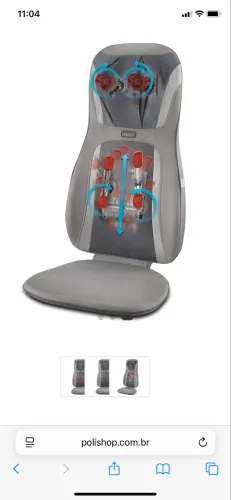 Cadeira massageadora Homedics com aquecimento