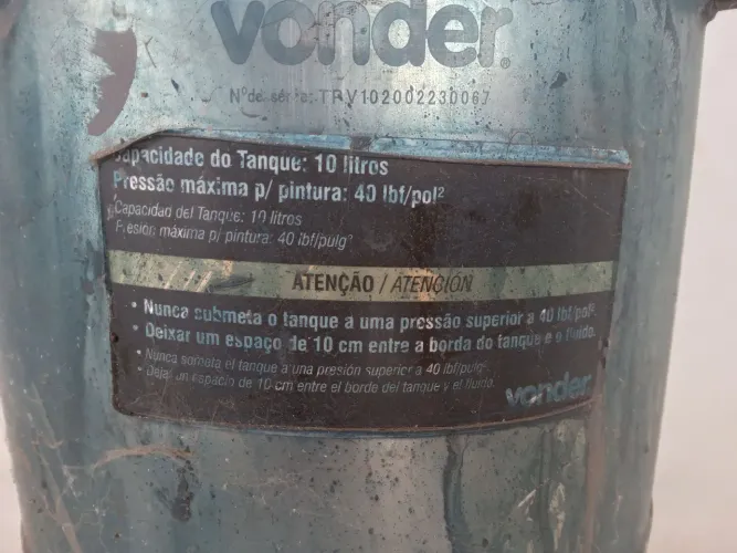 Tanque de Pintura Vonder 10 Litros - 40 PSI
