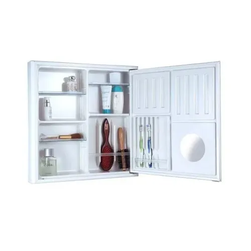 Espelheira de sobrepor Cristal 1131 51cm branco Cris-Metal valor 240,00
