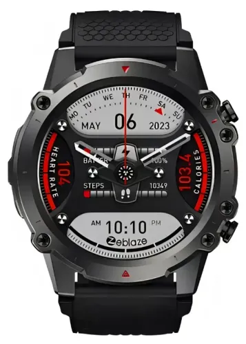 Zeblaze Smartwatch Vibe 7 Lite Tela 1.47 Ips Black Cor da pulseira Preto