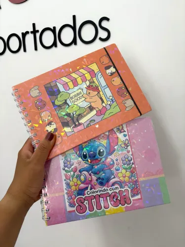 Livro para colorir Stitch e Bobbie Goods
