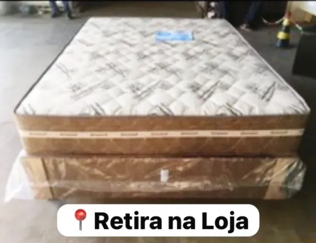 Cama box colchão d33 e base novo