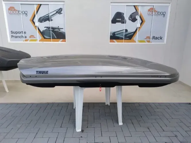 Bagageiro/Maleiro de Teto Thule Dynamic 900 (L) 430 Litros Titan Glossy - Super Espaçoso e