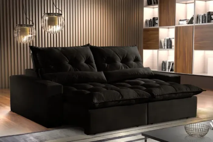 Sofá Retrátil e Reclinável Tumeni