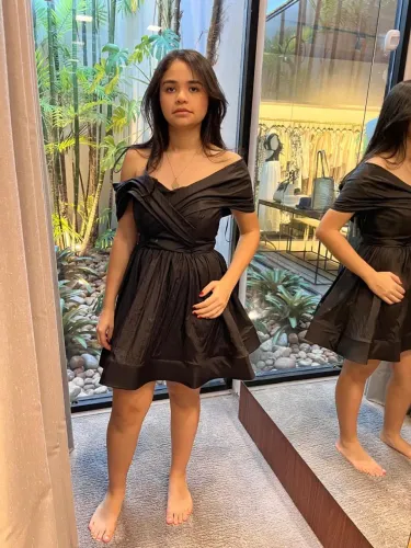 Vestido Preto Ave Rara