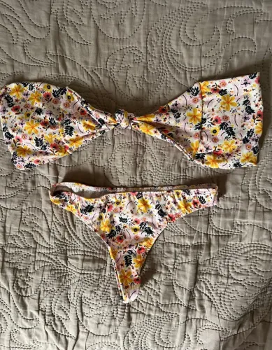 conjunto biquini estampado florido