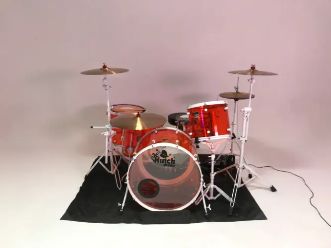 Bateria Hutch Acrilico Bumbo 24 + Ferragens