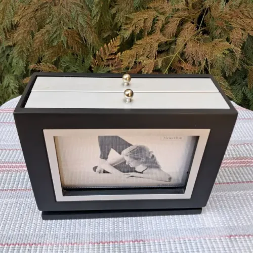Porta Retrato Duplo com Base Giratória - Álbum e Expositor Decorativo