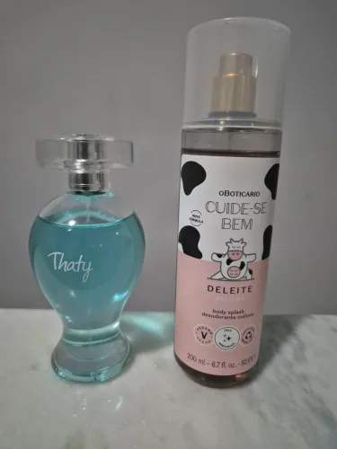 Perfume Thaty e Body Splash Boticário