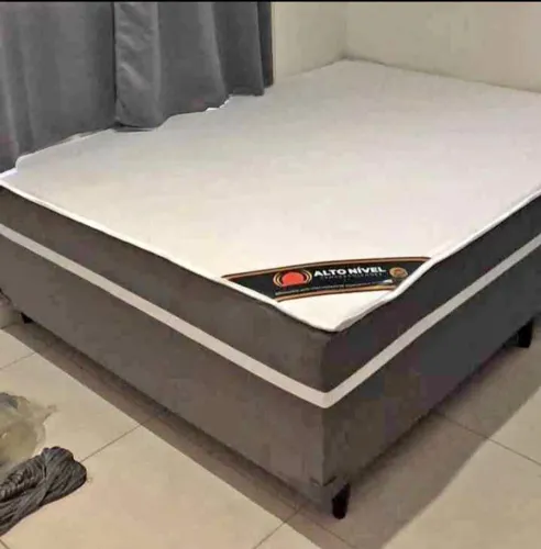 Cama Paris box casal molas com D33