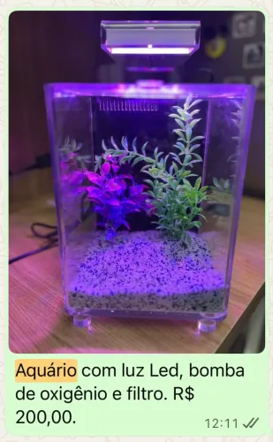 Aquário com Led
