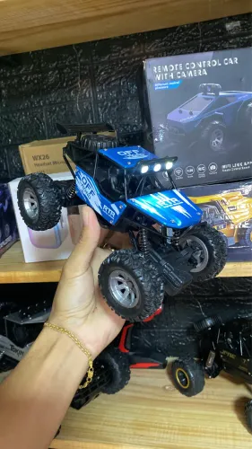 Carrinho controle remoto 20cm azul