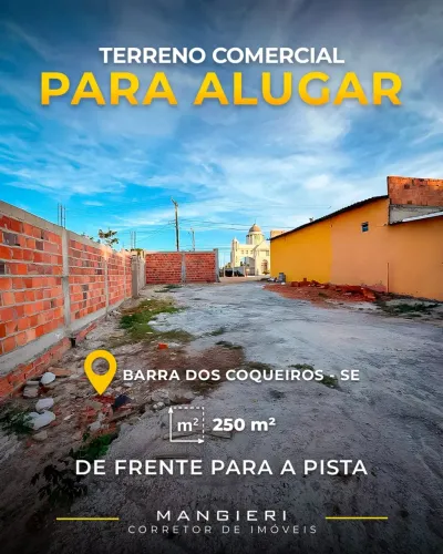 Terreno Comercial para Locação na Barra dos Coqueiros | Localização Estratégica