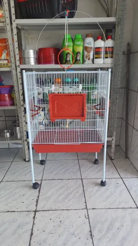 Um viveiro para aves