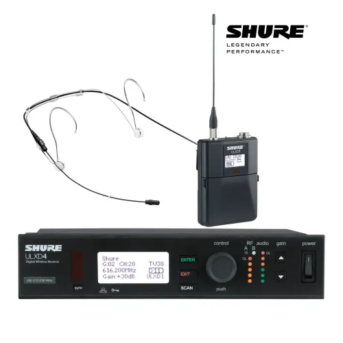 Shure ULXD14/DH5-B Microfone Headset Discreto Sem Fio Digital Original ( J50A 572-616MHz )