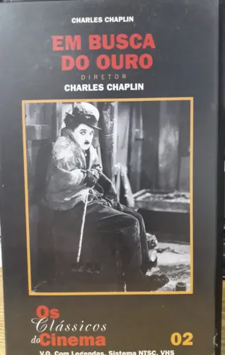 VHS Filme - Em Busca do Ouro Charles Chaplin