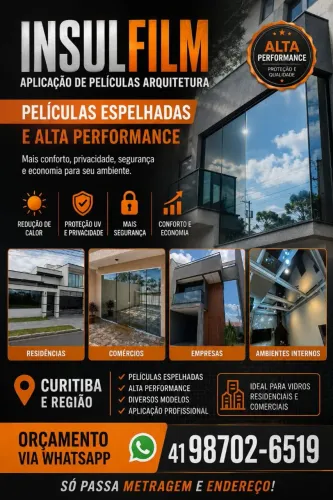Insulfilm , envelopamento, higienização e muito mais 