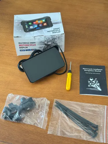 "Multimídia 5" para Moto - Zero, Nunca Usada - Bluetooth + À Prova D'Água