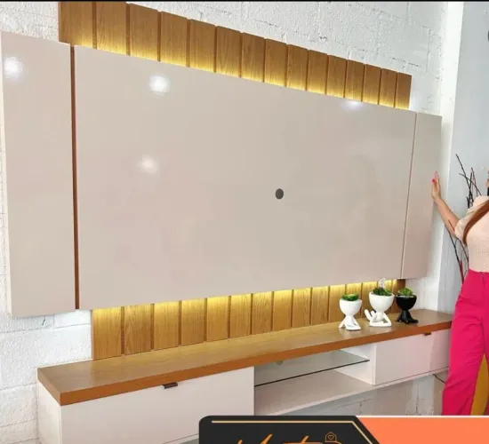 Home Ilusão Com Led Para Tv Até 55" Novo/Entrega É Montagem Grátis Loja R&L Moveis 