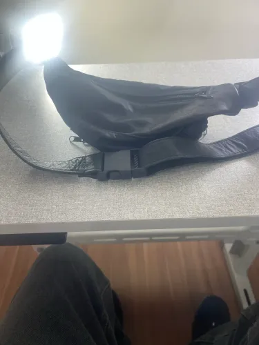 Pochete masculina em couro