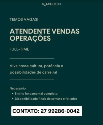 Assistente de Vendas 
