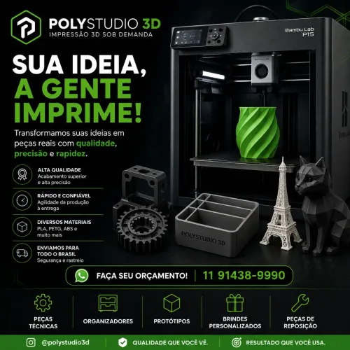 Impressão 3D Sob Demanda | Protótipos e Peças Técnicas