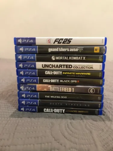 Lote de 10 jogos de ps4 novíssimos 