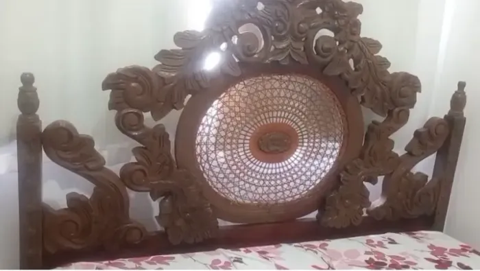 Cama de casal madeira jacarandá 