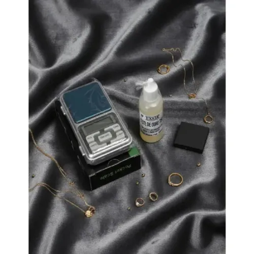 Kit Teste Ouro Prata Balança Pedra De Toque Joias Joalheria 18k ou 750