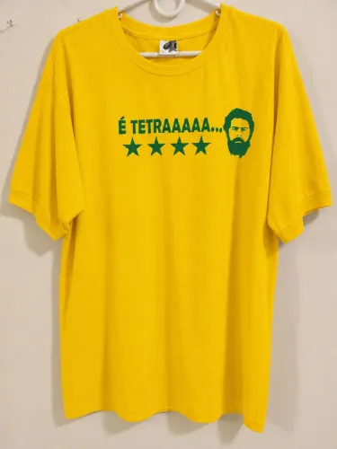 Camisa Copa Lula presidente Tetra