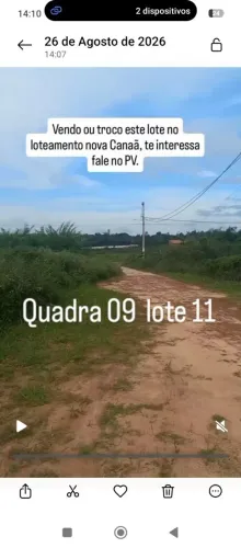 Vendo terreno nova canaã