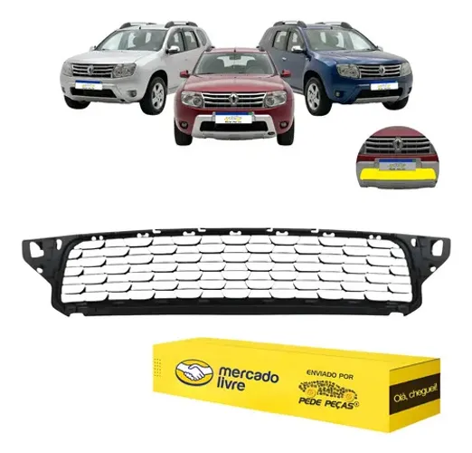 Grade Inferior Renault Duster 2011 12 2013 2014 2015 Colmeia Preto Fosco