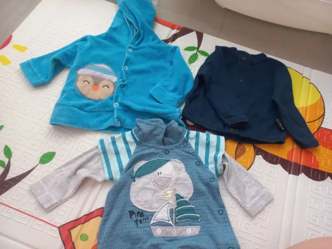 Kit 3 blusas de frio para bebê