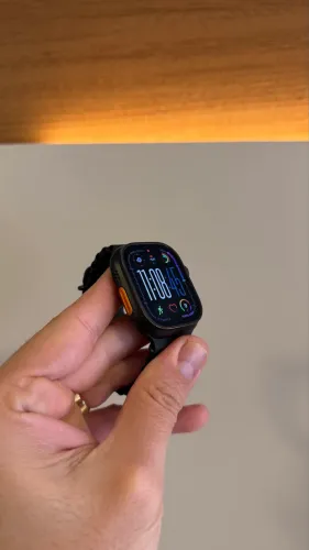 Apple Watch Ultra 2 Black 49MM - Seminovo, Titanium Ocean Band, Garantia Apple