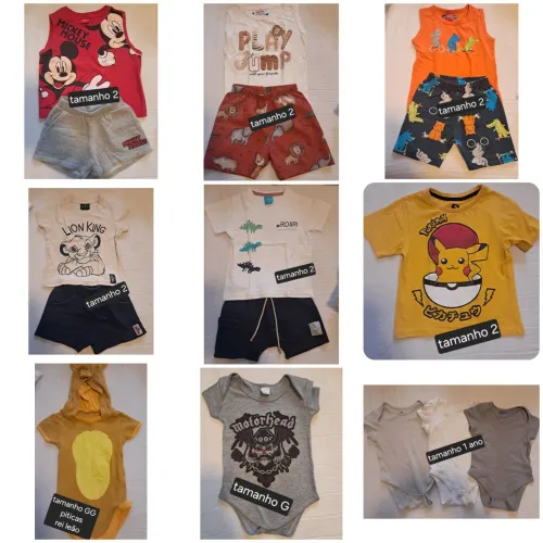 Lote de roupas tamanho 2