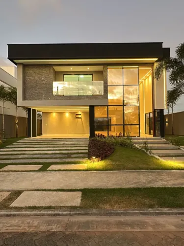 Exclusividade na Cidade Alphaville Ceará: casa alto padrão com 5 suítes e lazer completo