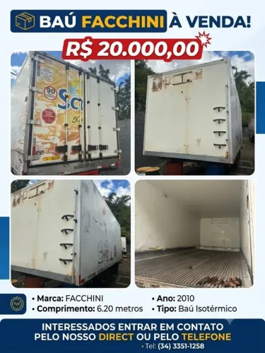 Venda de bau camera fria