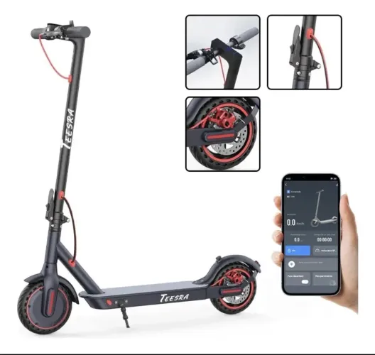 Patinete Elétrico Scooter Teesra Dobravel Bluetooth 500w25km