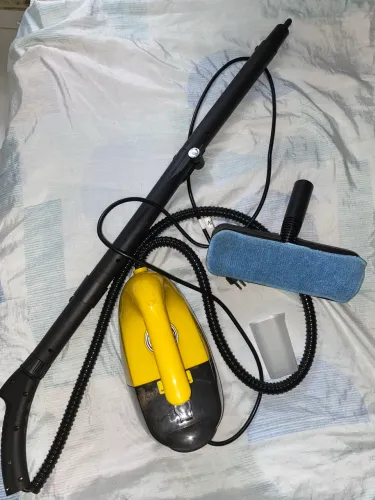 Limpador A Vapor Higienização Limpeza Pesada Amarelo Portátil