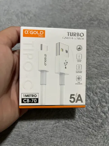 Cabo Tipo C Turbo 1 Metro Carregamento Rapido