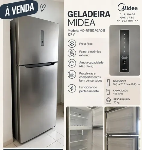 Geladeira Midea seminova